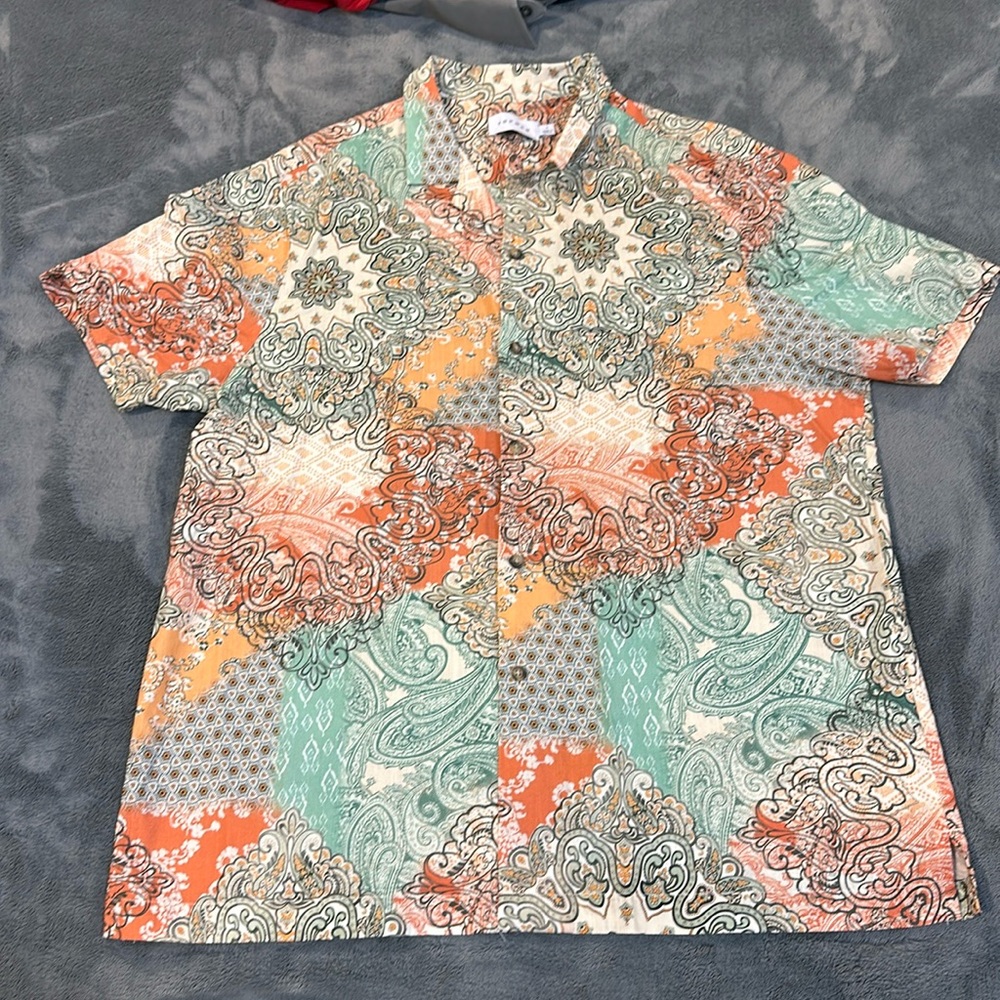 Topman short sleeve button up size L new never worn no tags